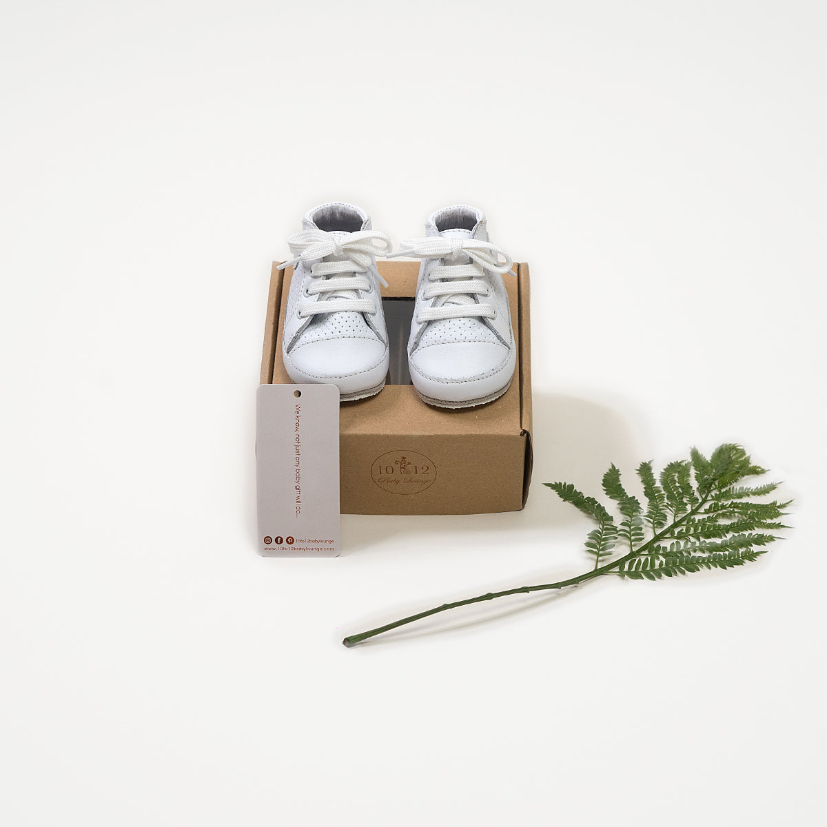 Baby Baller Sneakers - White - Product Shot with the Box 1
