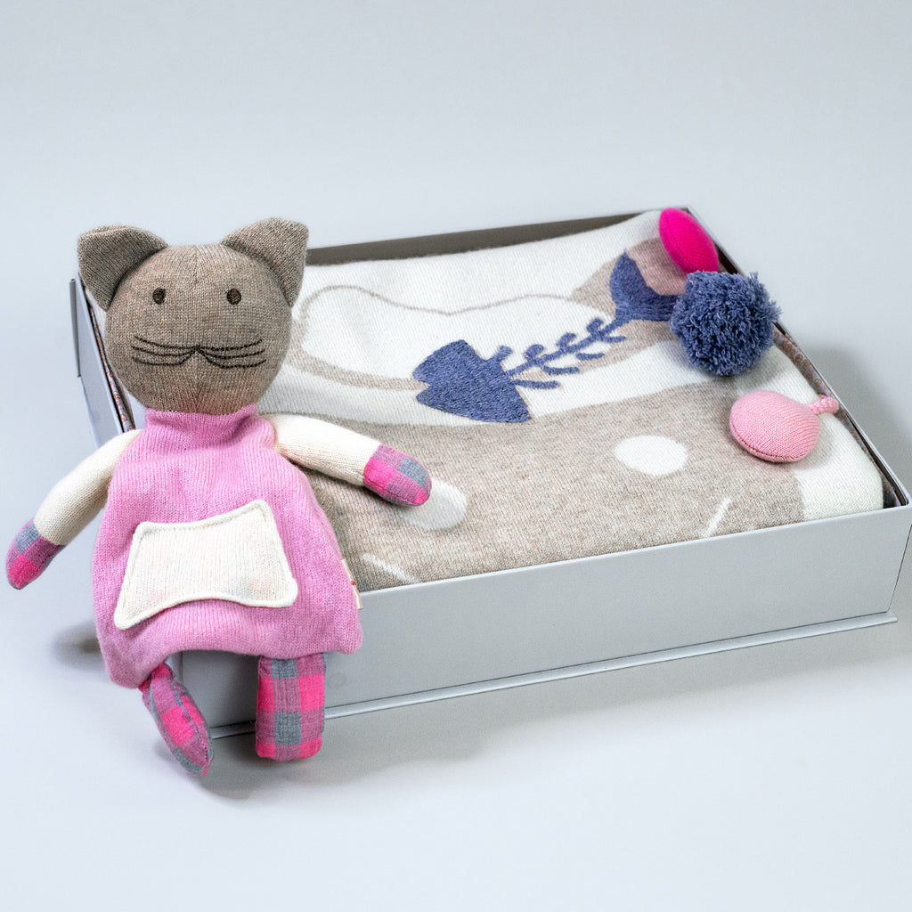 Kiwi Baby Blanket & Toy - Product Shot with the Box